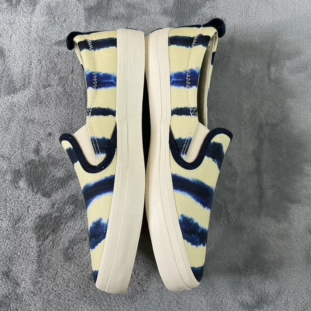 SPERRY‎ STS87169, Women Size 7.5 M Crest Twin Gore Tie Dye Stripe Navy Boating